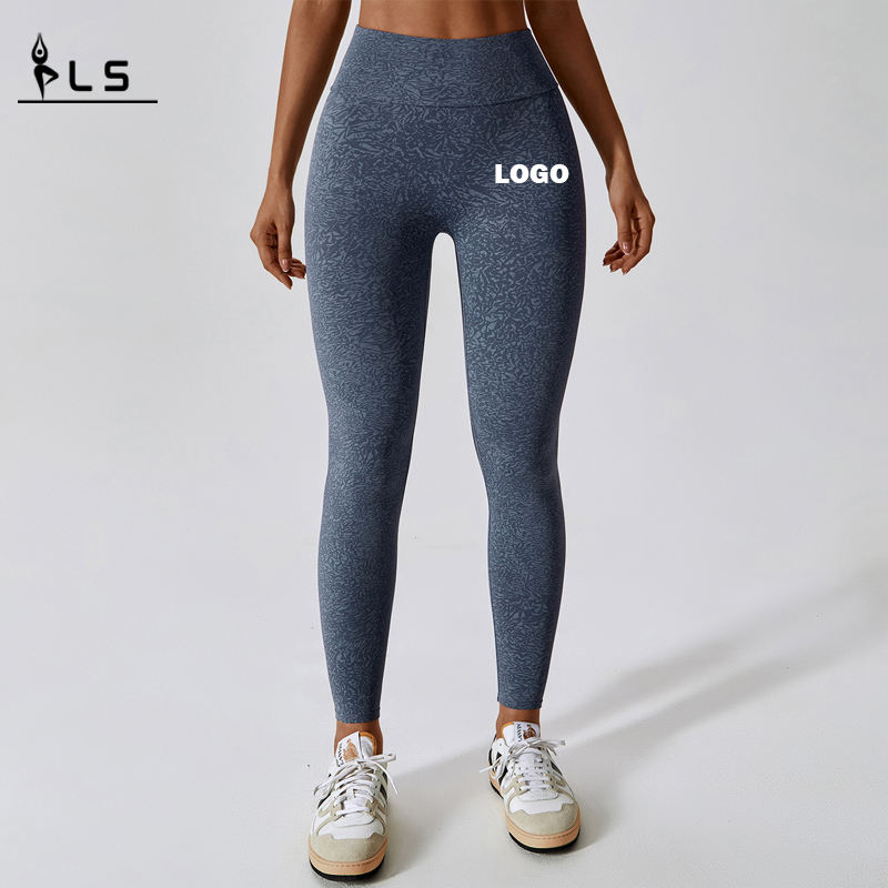 SC1092 Mukautettu logo -säärystimetnaisille työnnä leggingsitnaiset High vyötärö scrunch butt Yoga Pant