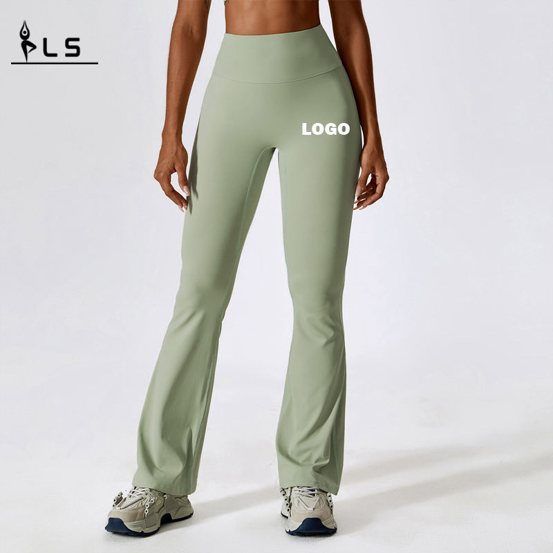 SC101110 Scrunch Butt Flare Leggingsin joogahousutnaisille Butt Nostings säärystimet urheilut leimahtuneet joogahousut